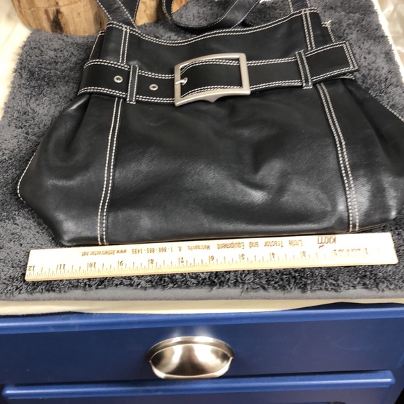 Preston & York Black leather shoulder bag - Picture 8 of 9